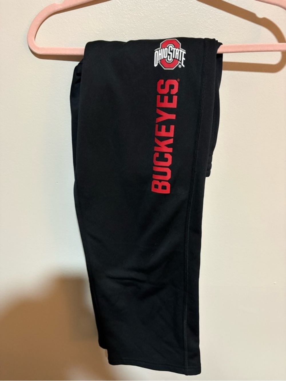 Nike Kids Black Leggings with Red Ohio State Buckeyes Logo